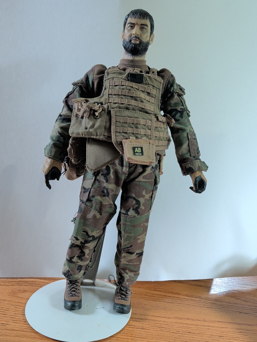 Hard to find. Special forces  Camouflage, Collectible 12 inch figure pre-owned